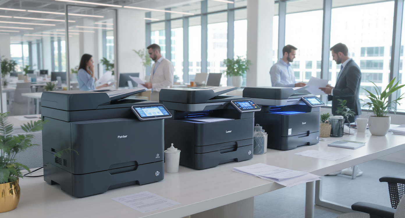 Comparaison de technologies d'impression laser et jet d'encre couleur